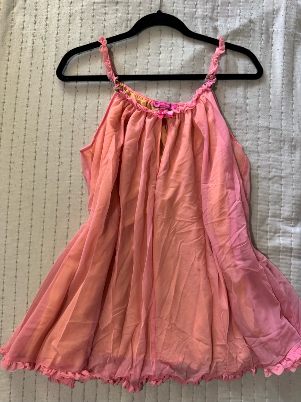 Betsey Johnson Pink baby doll dress
